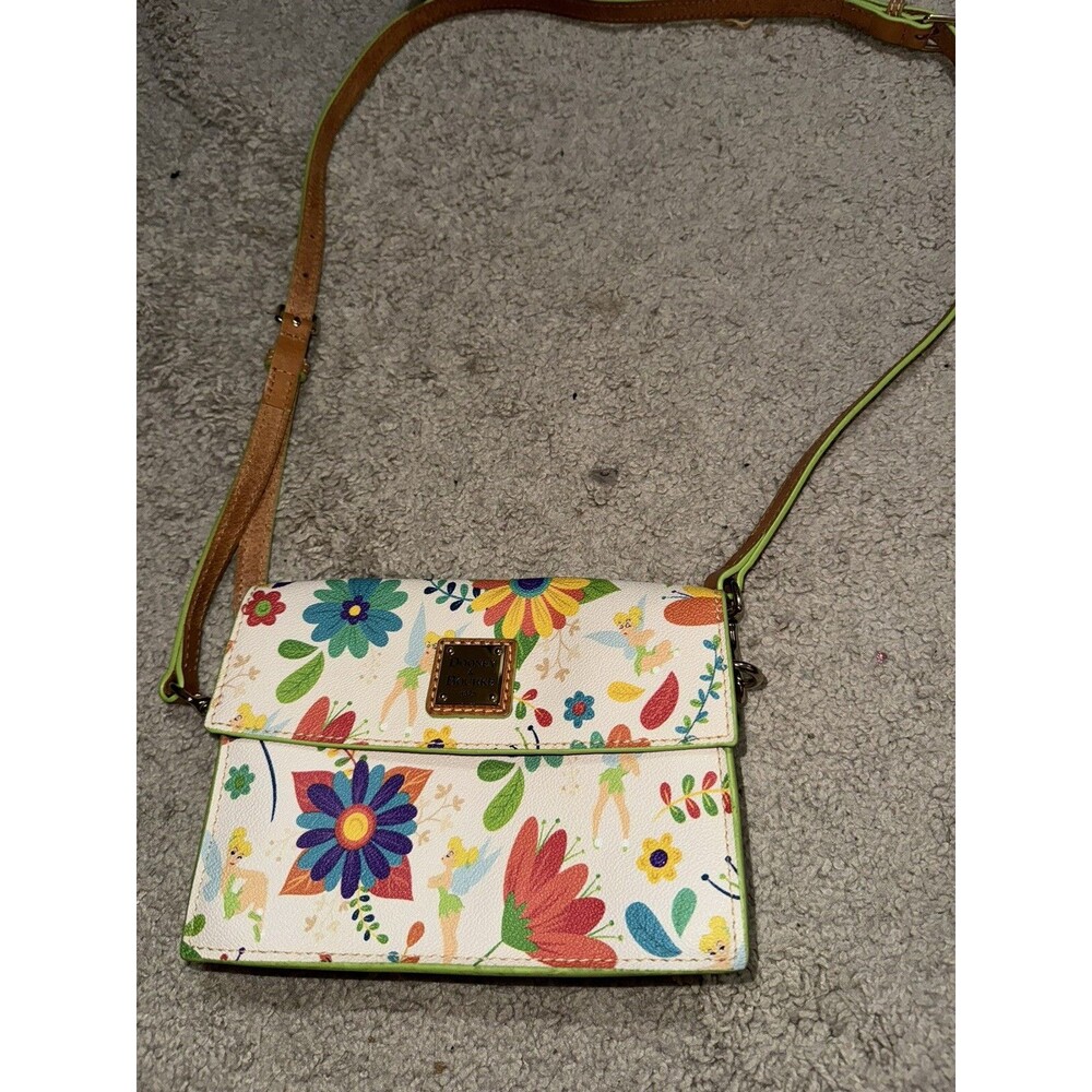 Disney Tinker bell Dooney and Bourke Crossbody Flowers Parks Flower Epcot